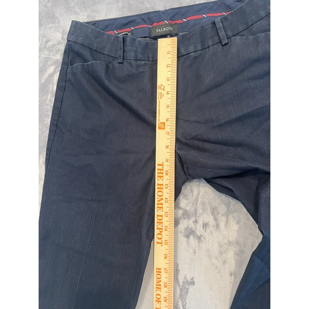 Talbots Hampshire Ankle Pants Womens Size 10 Navy Blue Stretch Career Work Pants - Picture 5 of 11